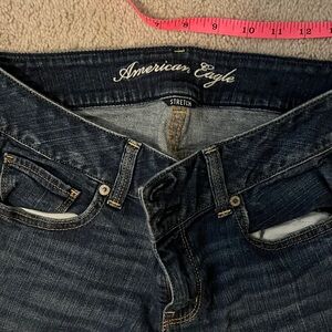 American Eagle Outfitters Women's Stretch Dark Blue Jeans